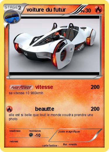 Pokemon voiture du futur