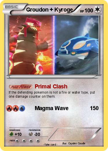 Pokemon Groudon + Kyroge
