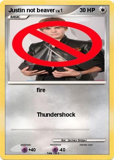 Pokemon Justin not beaver