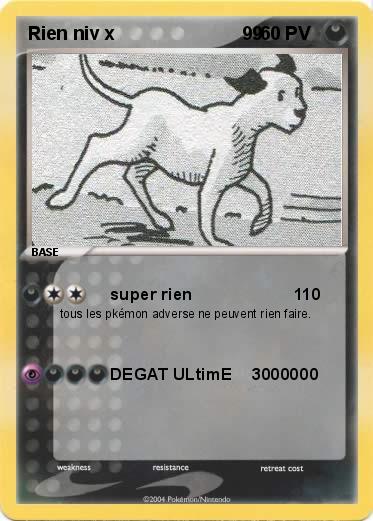 Pokemon Rien niv x                         99