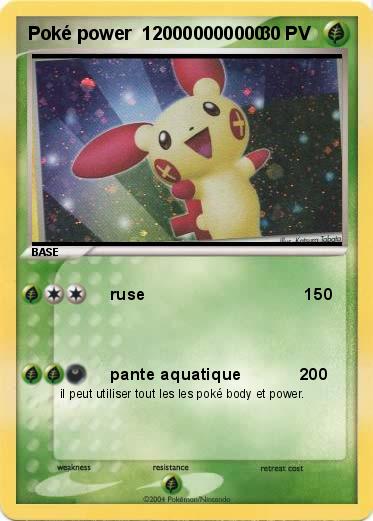 Pokemon Poké power  120000000000
