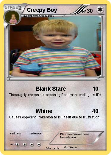 Pokemon Creepy Boy