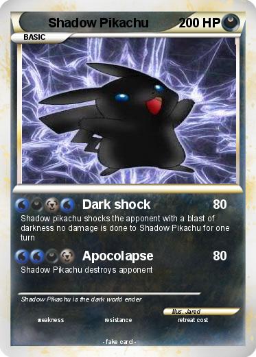 Pokemon Shadow Pikachu