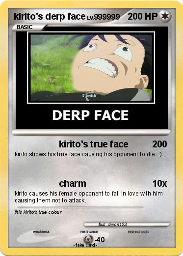 Pokemon kirito's derp face