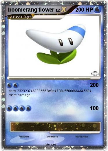 Pokemon boomerang flower