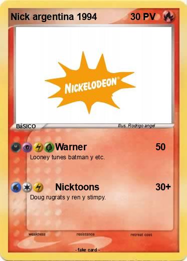 Pokemon Nick argentina 1994