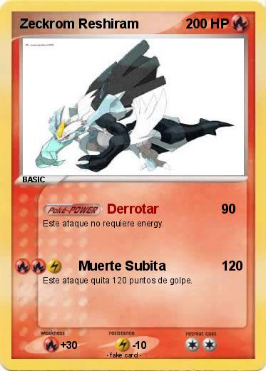 Pokemon Zeckrom Reshiram