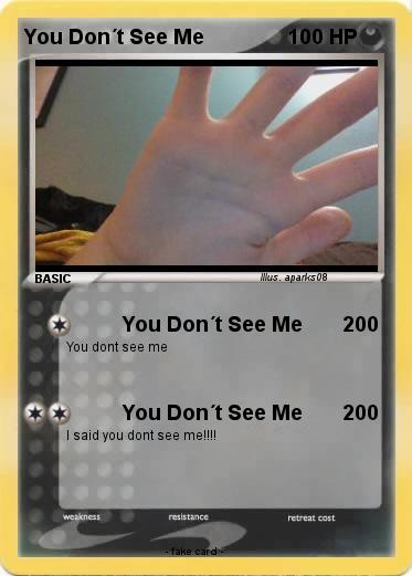 Pokemon You Don´t See Me