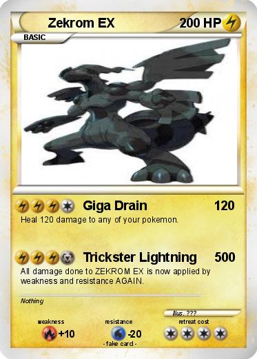 Pokemon Zekrom EX