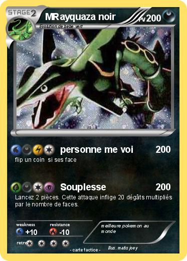 Pokemon MRayquaza noir