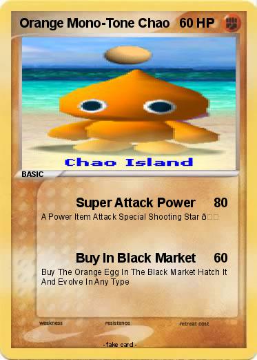 Pokemon Orange Mono-Tone Chao