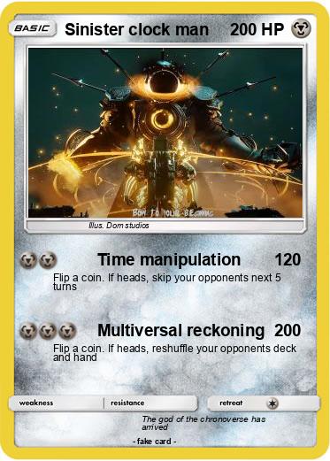 Pokemon Sinister clock man