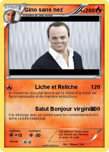 Pokemon Gino sans nez
