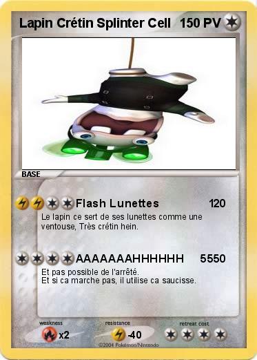 Pokemon Lapin Crétin Splinter Cell
