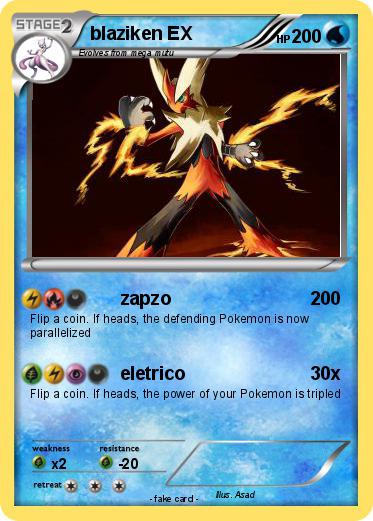 Pokemon blaziken EX