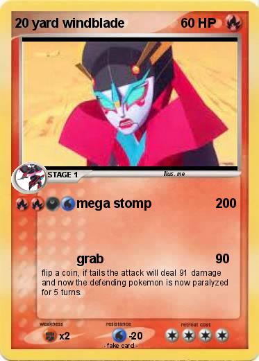 Pokemon 20 yard windblade