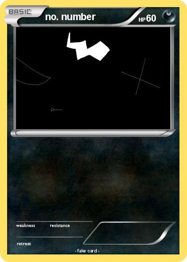 Pokemon no. number