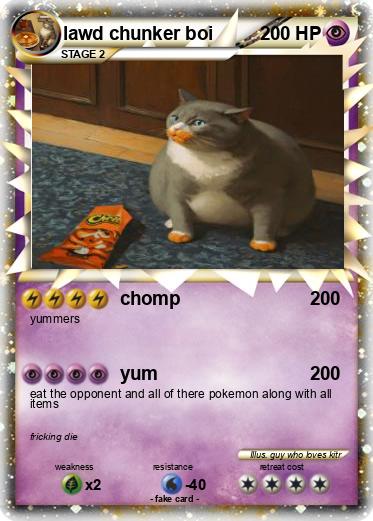 Pokemon lawd chunker boi
