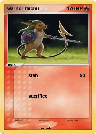 Pokemon warrior raichu