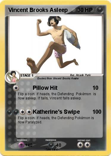 Pokemon Vincent Brooks Asleep
