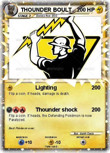 Pokemon THOUNDER BOULT