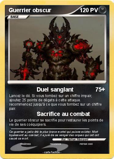 Pokemon Guerrier obscur