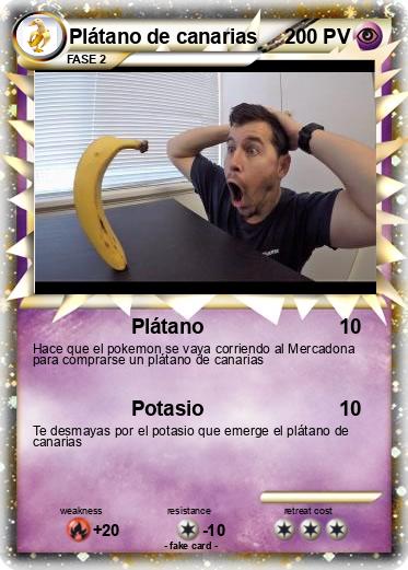 Pokemon Plátano de canarias