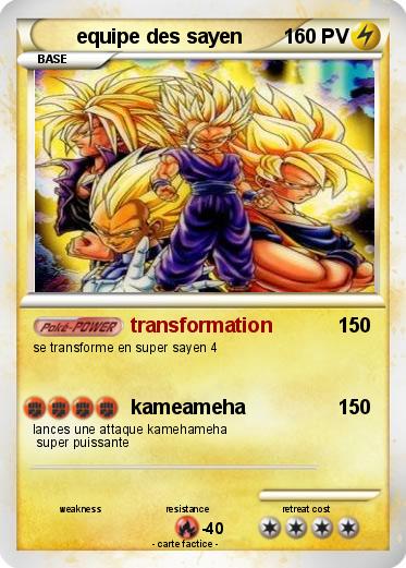 Pokemon equipe des sayen