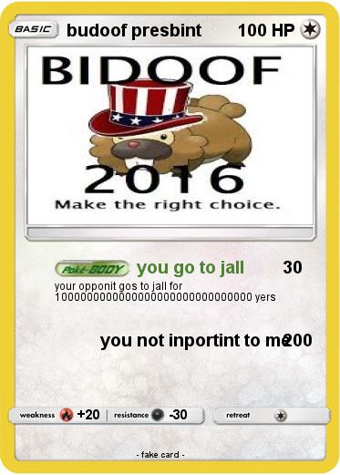 Pokemon budoof presbint