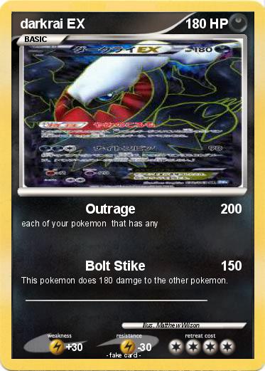 Pokemon darkrai EX