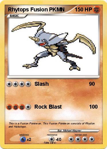 Pokemon Rhytops Fusion PKMN