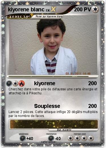 Pokemon kiyorene blanc