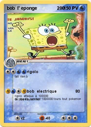 Pokemon bob  l' eponge                200