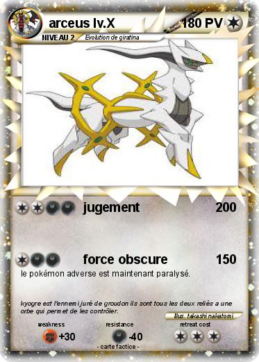 Pokemon arceus lv.X