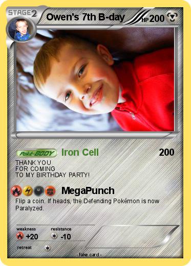 Pokemon Owen's 7th B-day