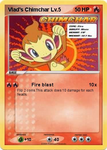 Pokemon Vlad's Chimchar Lv.5
