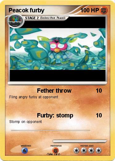 Pokemon Peacok furby