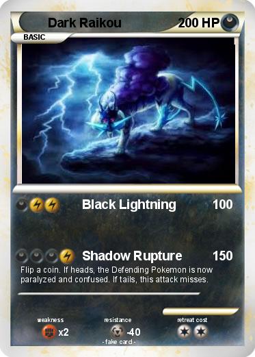 Pokemon Dark Raikou