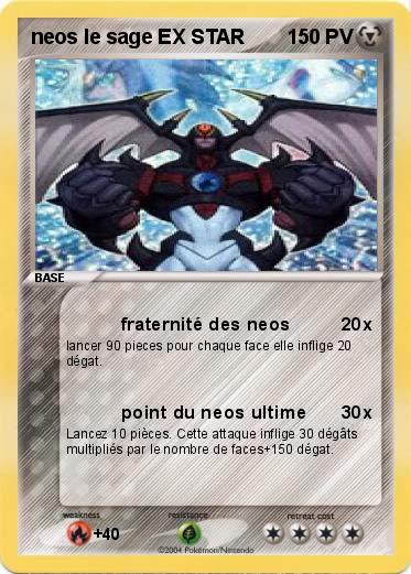 Pokemon neos le sage EX STAR