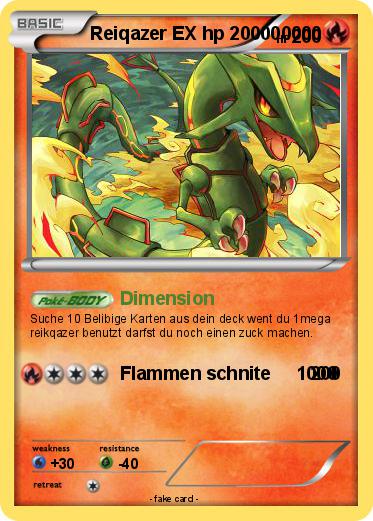 Pokemon Reiqazer EX hp 200000000