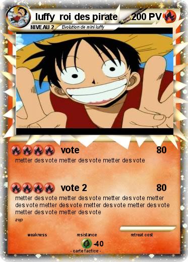 Pokemon luffy  roi des pirate