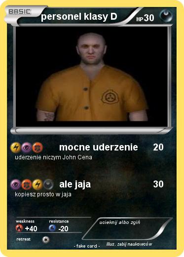 Pokemon personel klasy D