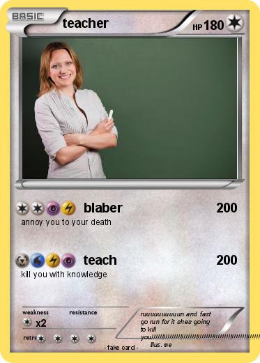Pokemon teacher