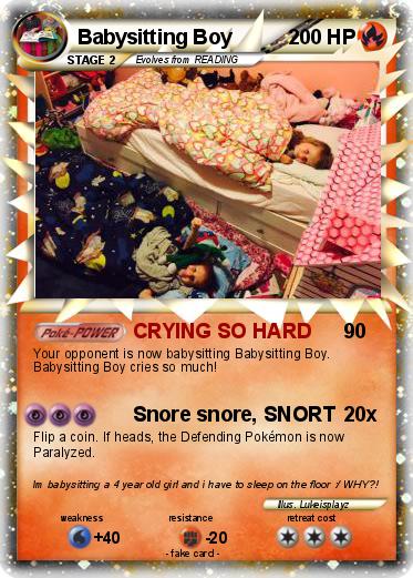 Pokemon Babysitting Boy