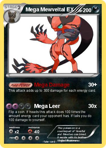 Pokemon Mega Mewveltal EX