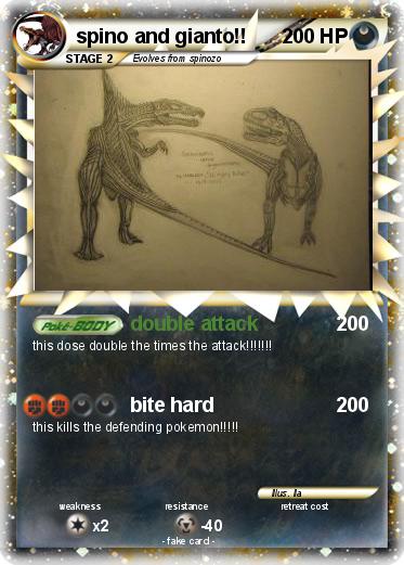 Pokemon spino and gianto!!