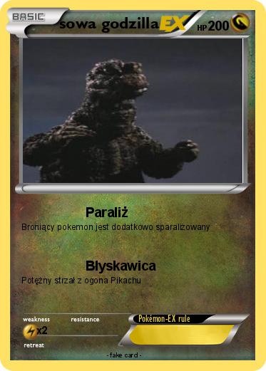 Pokemon sowa godzilla