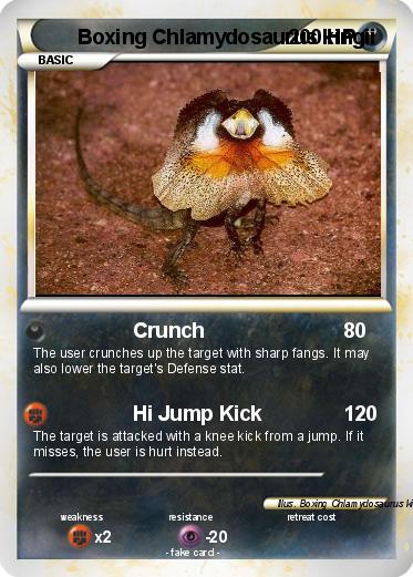 Pokemon Boxing Chlamydosaurus kingii