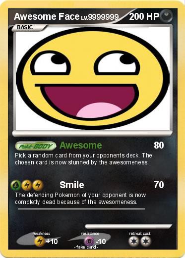 Pokemon Awesome Face