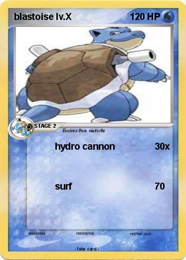 Pokemon blastoise lv.X